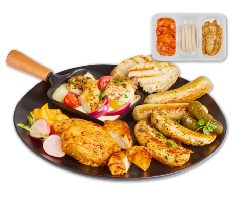 Frische Hähnchen-Racletteplatte*