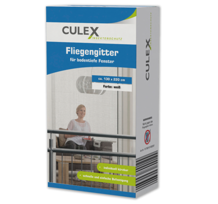 CULEX Fliegenschutzgitter für bodentiefe Fenster 1.99
