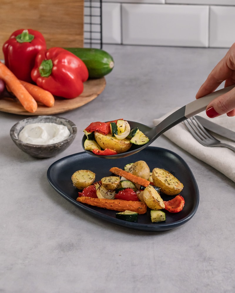 Dieses Bild zeigt das fertige Kartoffel Gemüse.