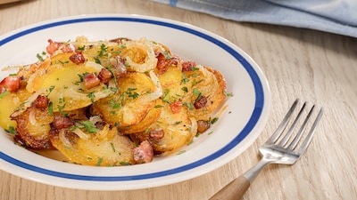 Dieses Bild zeigt die fertigen Bratkartoffeln.