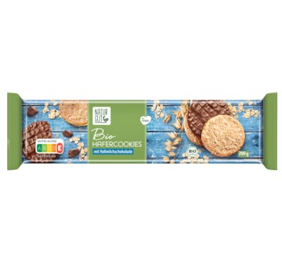 NATURGUT Bio Hafer-Cookies Vollmilchschokolade