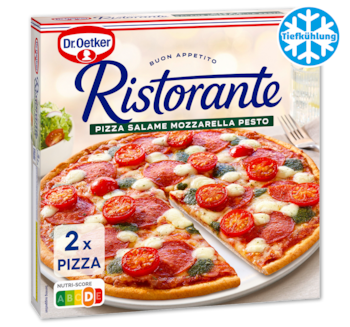 DR. OETKER Ristorante Pizza Salame Mozzarella Pesto