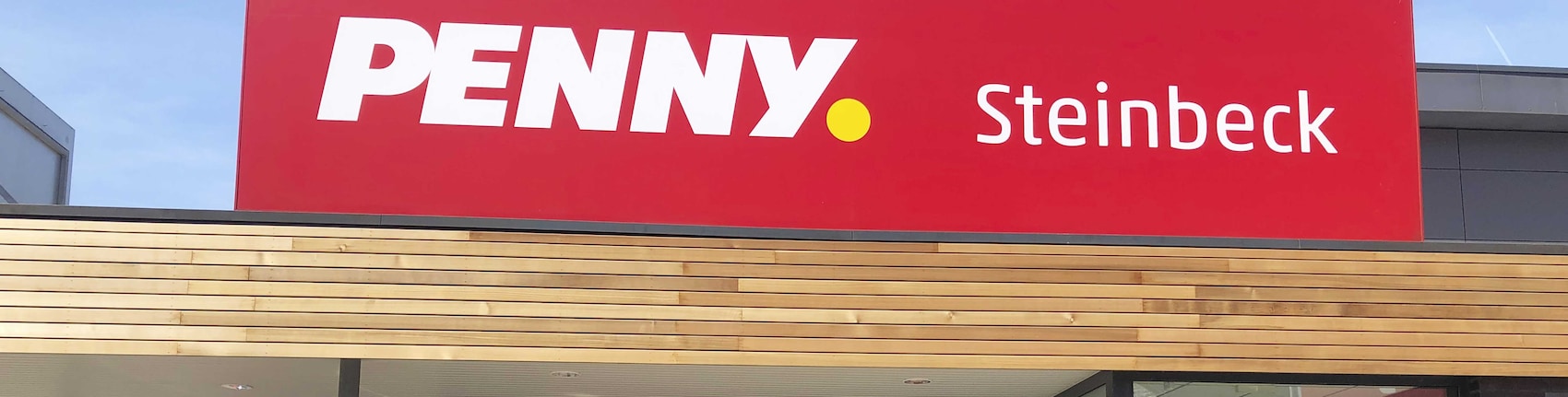 sie sehen den Eingang vom Penny Markt in Wuppertal Steinbeck 68