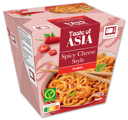 TASTE OF ASIA Spicy Cheese Style Nudeln*