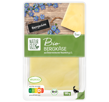 NATURGUT Bio Bergkäse Käsescheiben