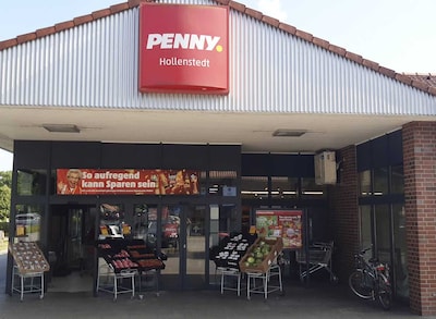 Sie sehen den Eingang vom Penny Markt in Hollenstedt, Am Stinnberg 9