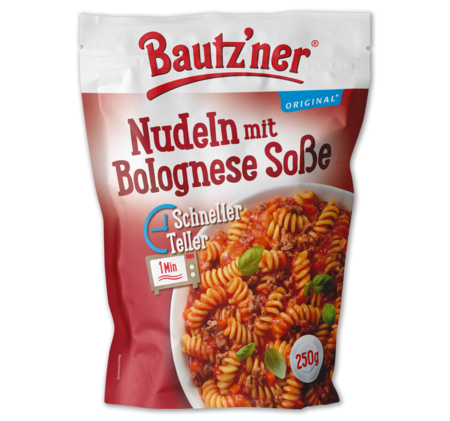 BAUTZ’NER Nudeln mit Soße 1.99