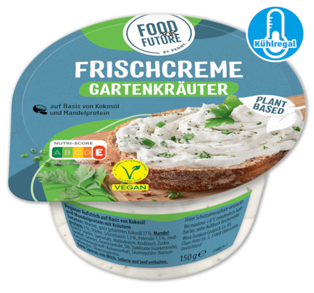 FOOD FOR FUTURE Vegane Frischcreme Gartenkräuter