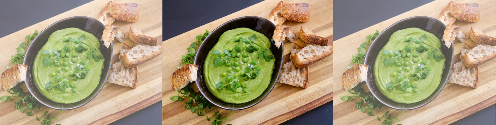 Erbsen-Guacamole mit Vogelmiere