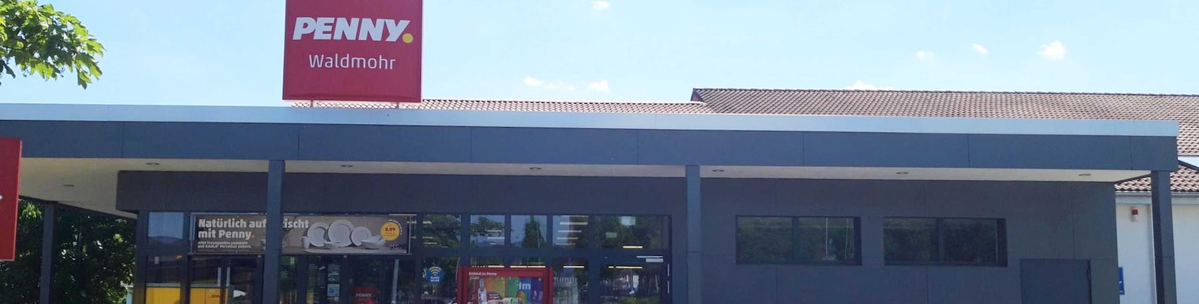 Sie sehen den Eingang vom Penny Markt in Waldmohr, Vor Der Muhl 2