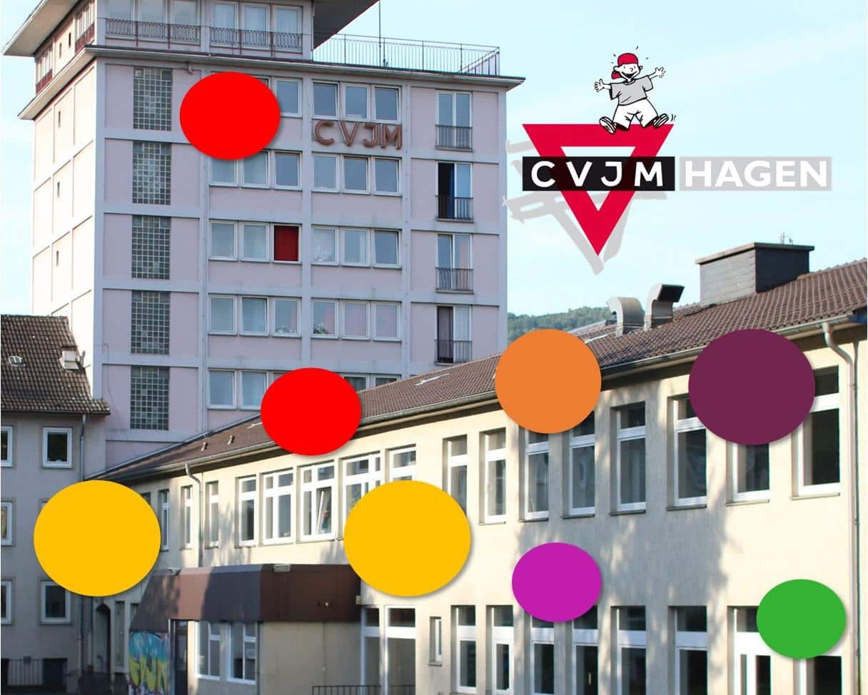 Vereinslogo und Bild des Gebaeudes