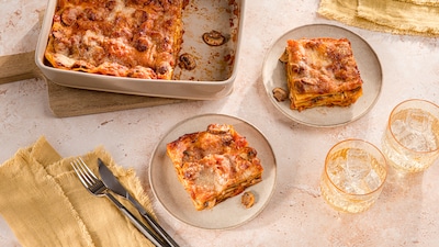 Dieses Bild zeigt die fertigen Lasagne.
