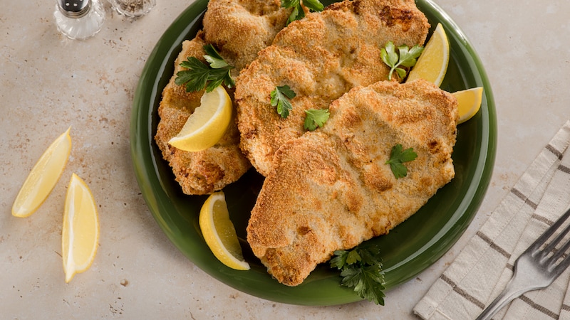 Schnitzel aus der Heißluftfritteuse