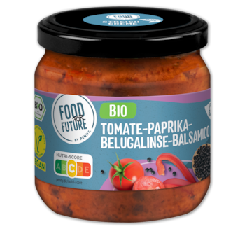 FOOD FOR FUTURE Veganer Aufstrich Tomate-Paprike-Belugalinse-Balsamico