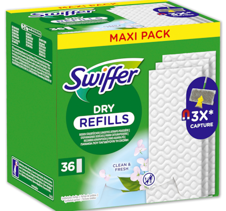 SWIFFER Trockene Bodenwischtücher CLEAN & FRESH*