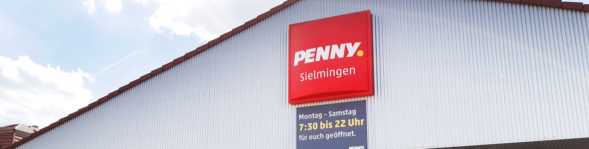 Sie sehen den Eingang vom Penny Markt in Filderstadt/Sielmingen, Reutlinger Str. 30