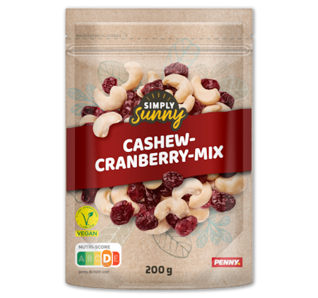 SIMPLY SUNNY Cashew-Cranberry-Mix