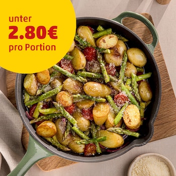 Spargelpfanne mit Kartoffeln