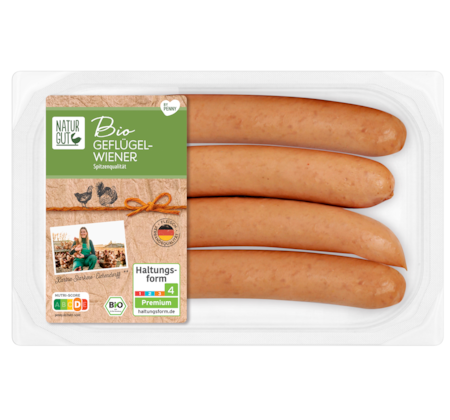 NATURGUT Bio Geflügel-Wiener