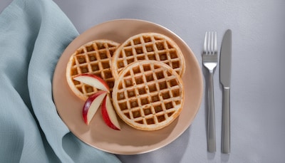 Apfelwaffeln ohne Zucker