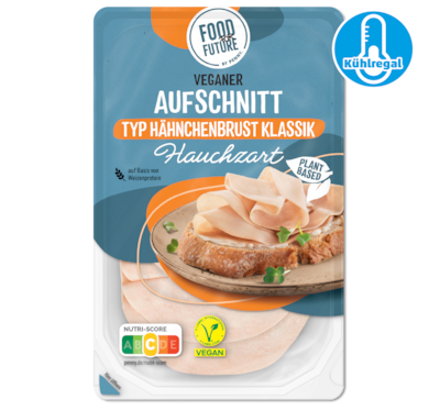 FOOD FOR FUTURE Veganer Aufschnitt hauchzart 1.11²