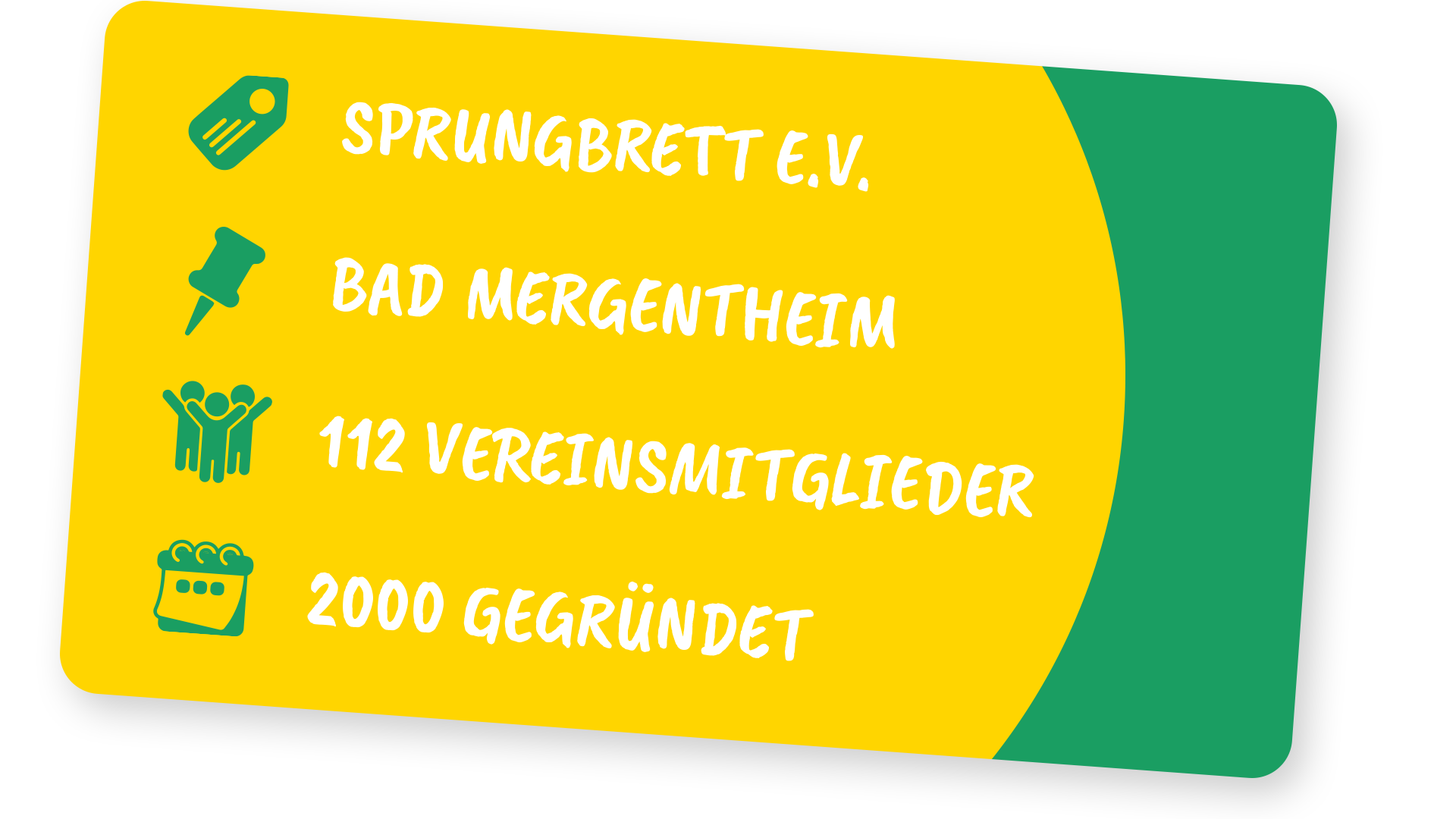 Visitenkarte des Vereins Sprungbrett e.V.