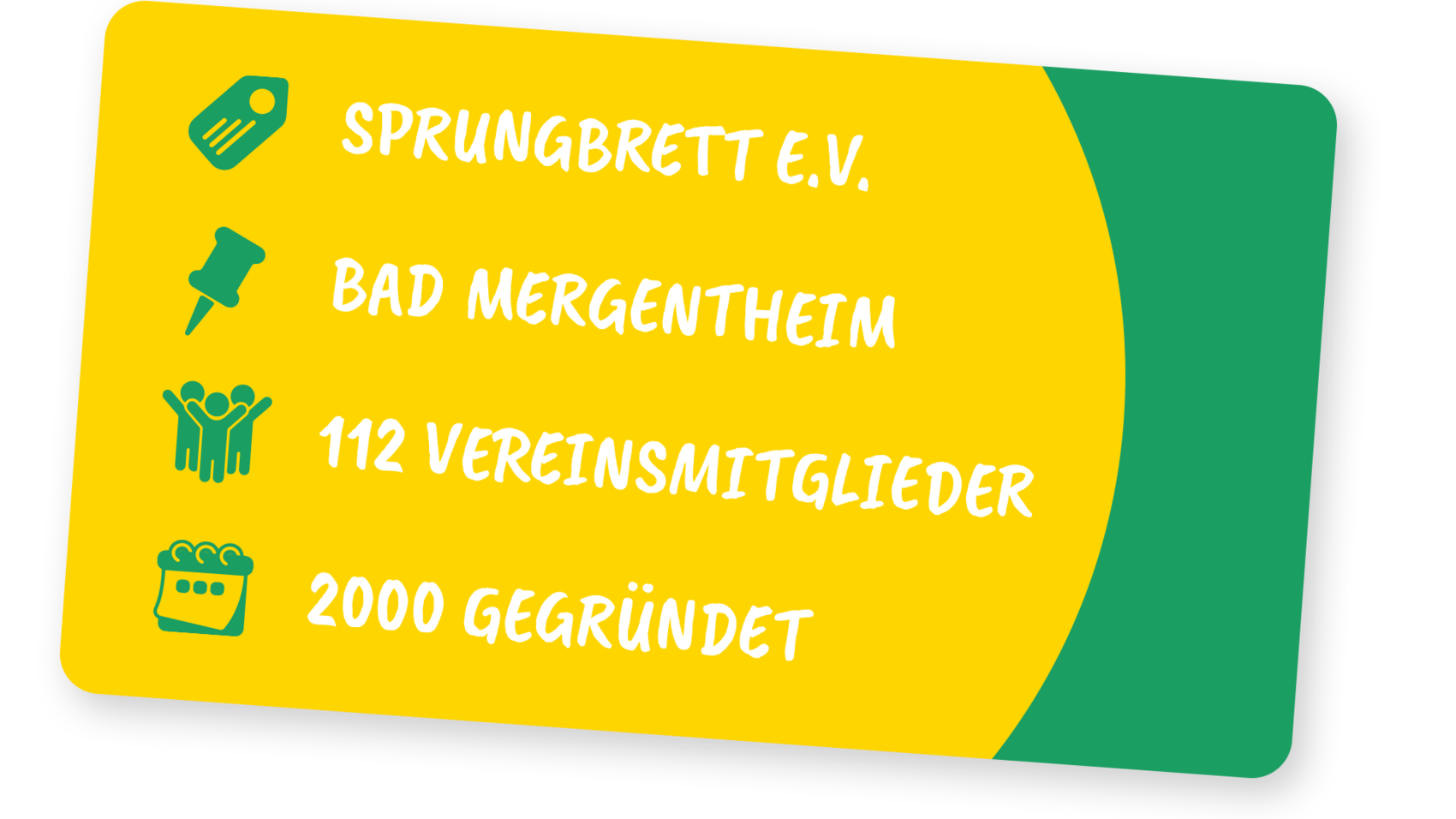 Visitenkarte des Vereins Sprungbrett e.V.