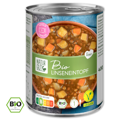 NATURGUT Bio Linsen- oder Erbseneintopf