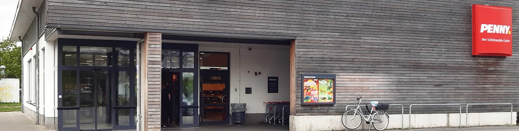 sie sehen den Eingang vom Penny Markt in Greifswald/Schoenwalde Ernst-Thaelmann-Ring 14