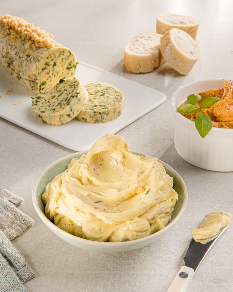 Dieses Bild zeigt die fertige Honig-Senf-Butter.