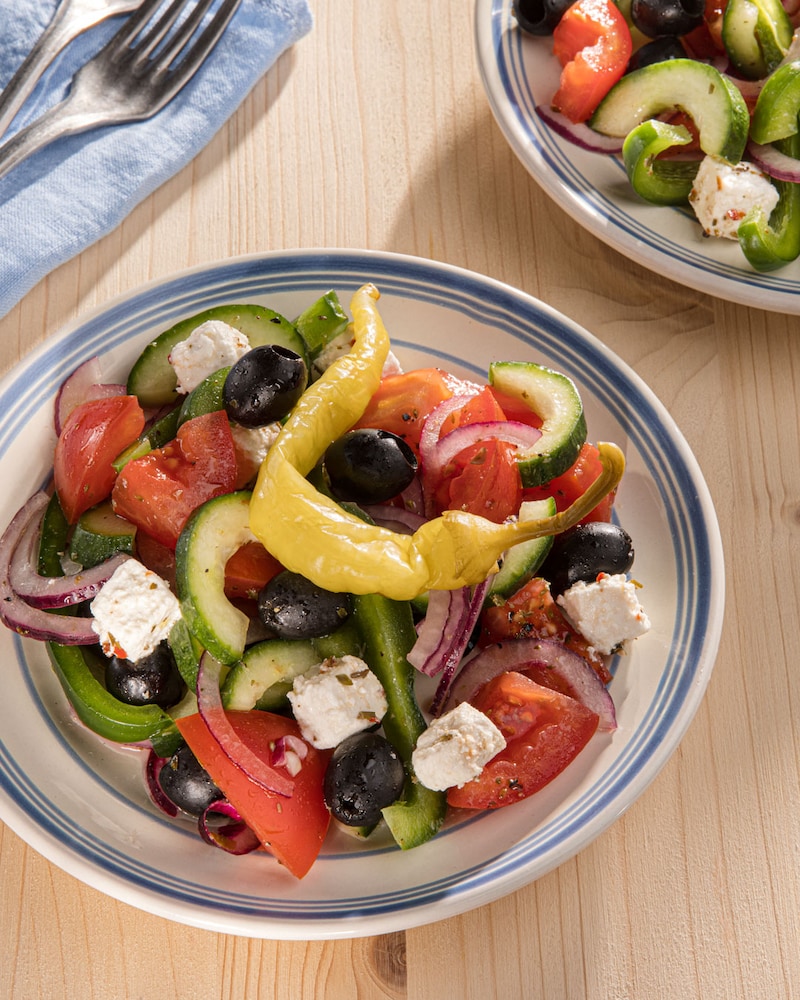 Original Griechischer Salat mit Feta