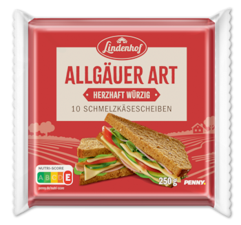 LINDENHOF Allgäuer Art Schmelzkäsescheiben