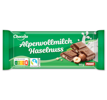 CHOCO'LA Alpenvollmilch Haselnuss Schokolade