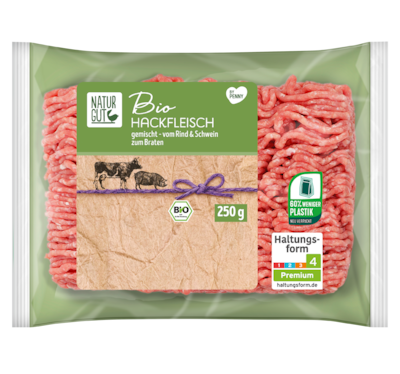 NATURGUT Bio Hackfleisch, gemischt, vom Rind und Schwein