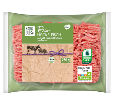 NATURGUT Bio Hackfleisch, gemischt, vom Rind und Schwein