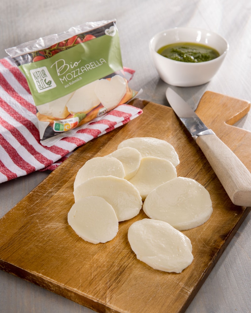 Dieses Bild, zeigt den Mozzarella.
