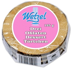 WETZEL Drei Oblaten Dessert Törtchen*