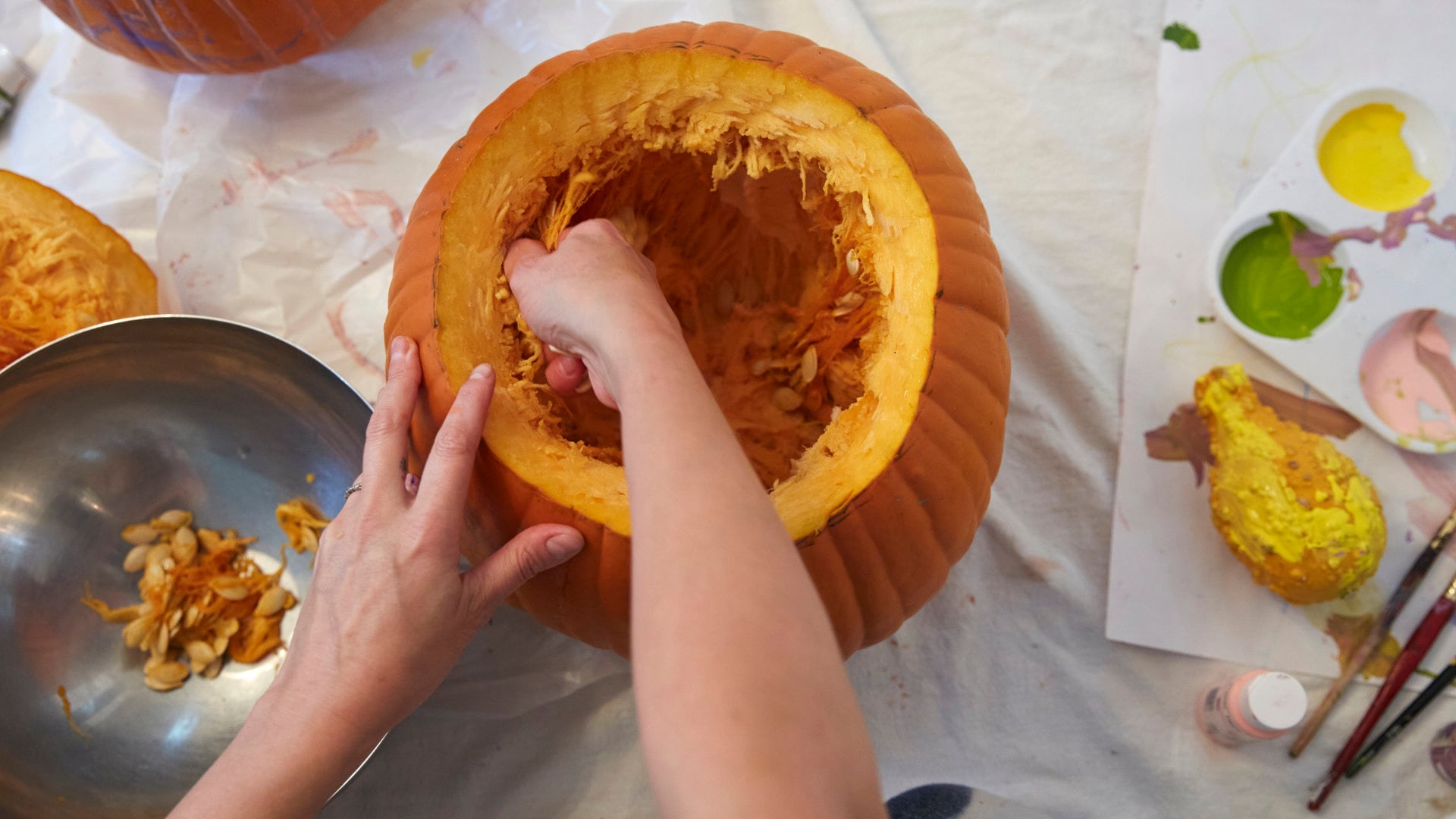 Kürbis richtig aushöhlen