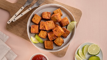 Dieses Bild zeigt das fertige Tofu.