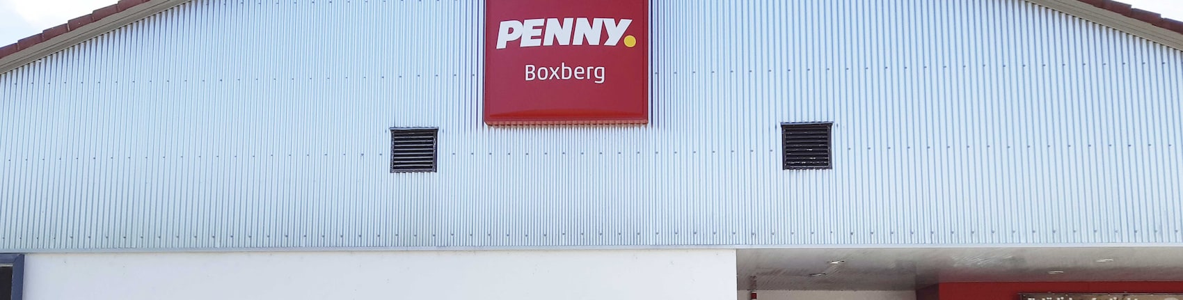Sie sehen den Eingang vom Penny Markt in Boxberg Kurpfalzstr. 53