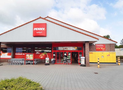 sie sehen den Eingang vom Penny Markt in Gettorf Am Markt 10