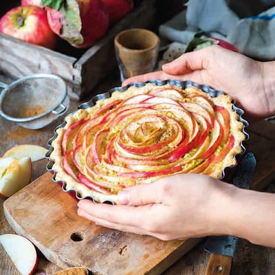 Apfel-Frangipane-Tarte mit Zimt