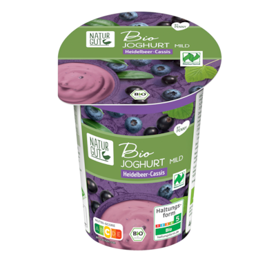 NATURGUT Bio Joghurt Heidelbeer-Cassis 3,8%