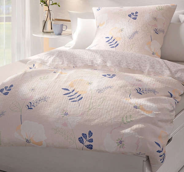 HOME IDEAS Living Seersucker-Wendebettwäsche-Garnitur 12.99