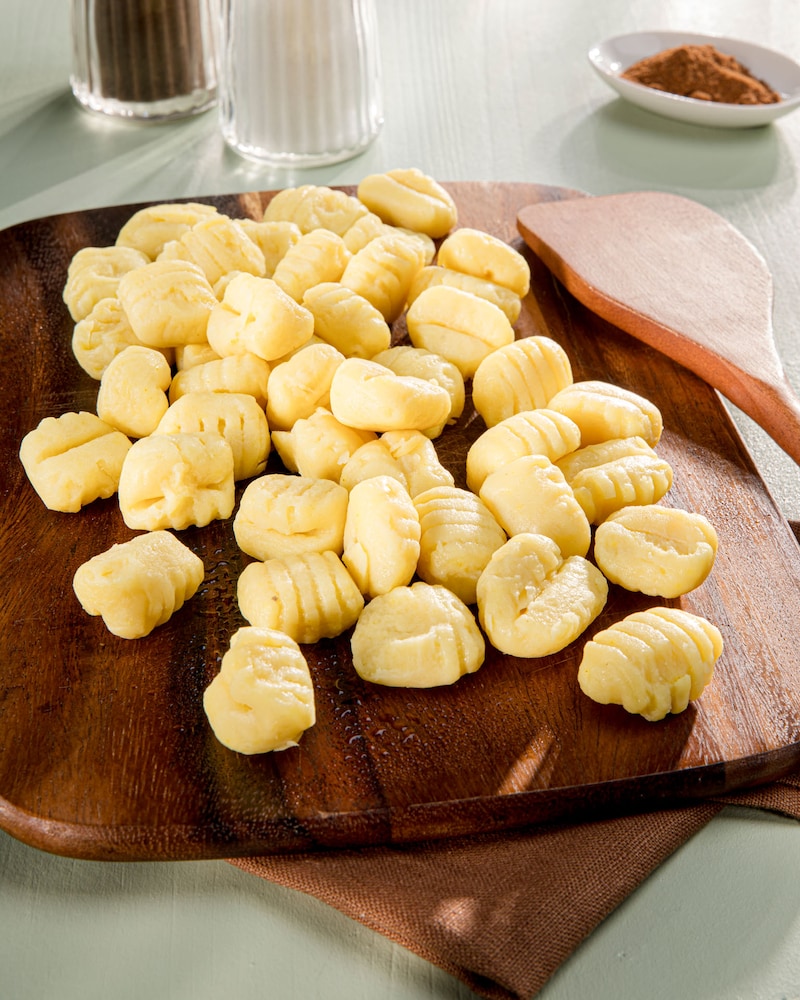 Dieses Bild zeigt die ungekochten Gnocchi.