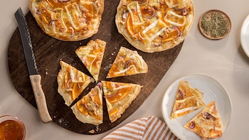 Kürbis-Flammkuchen