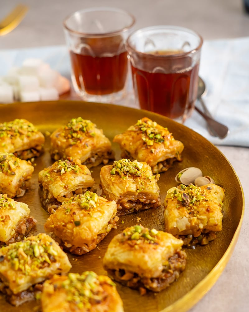 Dieses Bild zeigt das fertige Baklava.