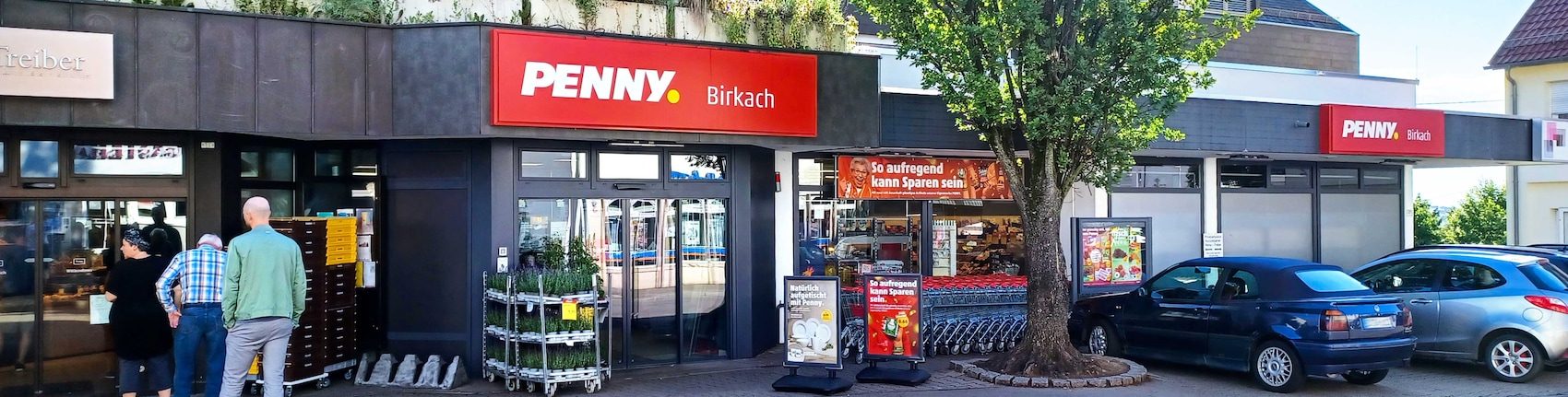 sie sehen den Eingang vom Penny Markt in Stuttgart/Birkach Birkheckenstr. 4