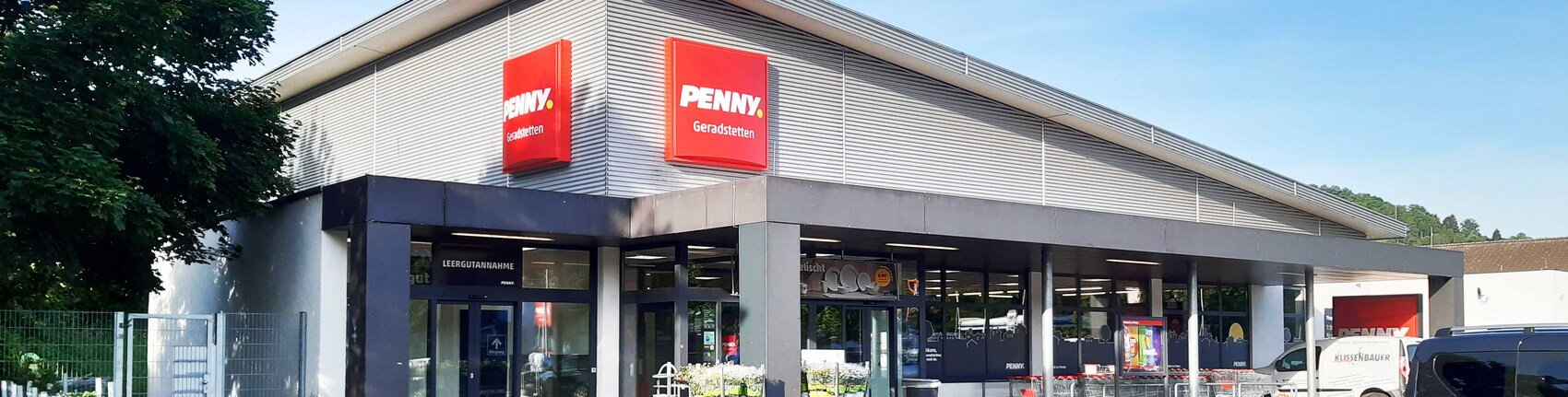sie sehen den Eingang vom Penny Markt in Remshalden Alfred-Klingele-Str. 1
