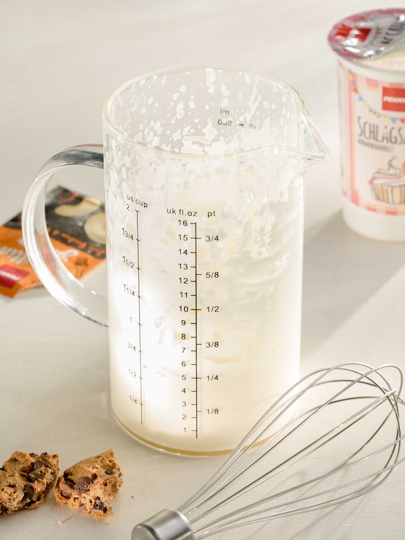 Auf diesem Bild siehst du Aufgeschäumte Milch.